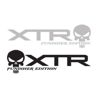 Sticker autocollant XTR Ford punisher lot de 2