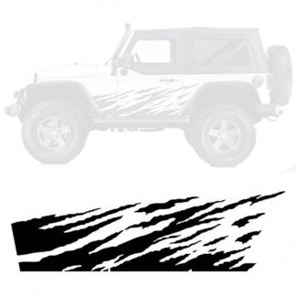 Sticker autocollant boue 4x4 lot de 2