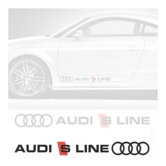 Sticker autocollant Audi s-line lot de 2