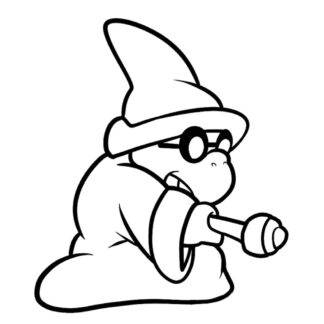 Sticker Autocollant magic koopa mario bross  LO886