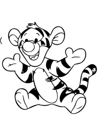 Sticker Autocollant tigrou winnie ourson Disney   DI351