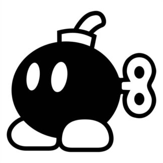 Sticker Autocollant bob bomb mario bross  LO883