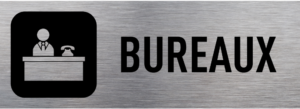 Sticker Autocollant bureaux signalétique   SIG548