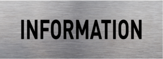 Sticker Autocollant information signalétique   SIG549