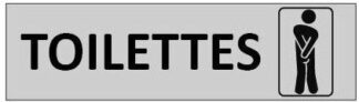 Sticker Autocollant toilettes hommes wc signalétique   SIG556