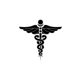 Sticker Autocollant caducée métier médical   MED467
