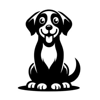 Sticker Autocollant chien animaux  AN249