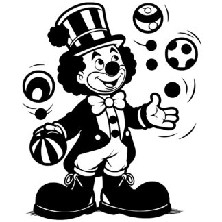 Sticker Autocollant clown jongle  CJ243