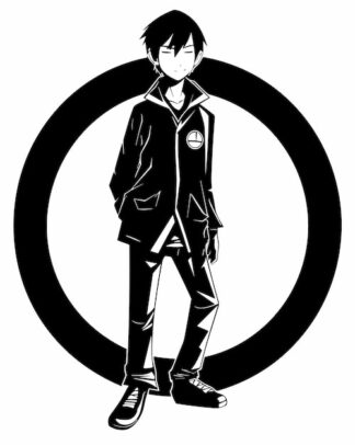 Sticker Autocollant garçon manga  M132