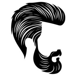 Sticker Autocollant coiffeur barbier  metier  BB46