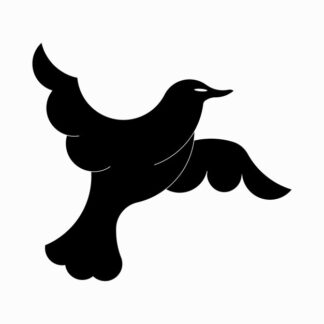 Sticker Autocollant oiseau pigeon colombe animaux  AN2441