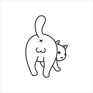 Sticker Autocollant chat animaux  AN2433