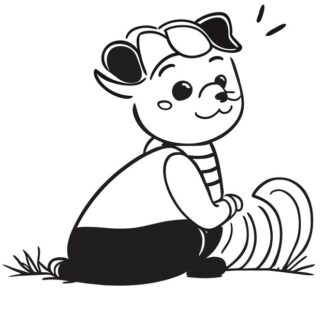 Sticker Autocollant chien  animaux  AN2428