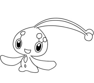 Sticker Autocollant pokemon manaphy hero  SH176