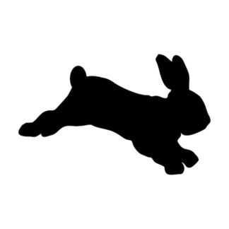 Sticker Autocollant lapin lievre chasse animaux  AN2460