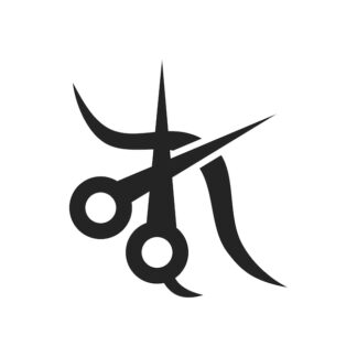 Sticker Autocollant ciseaux barbier coiffeur metier  BB34