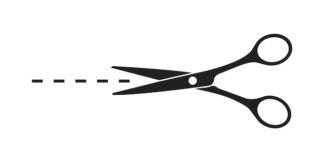 Sticker Autocollant ciseaux barbier coiffeur metier  BB25