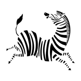 Sticker Autocollant zebre cheval animaux  AN2426
