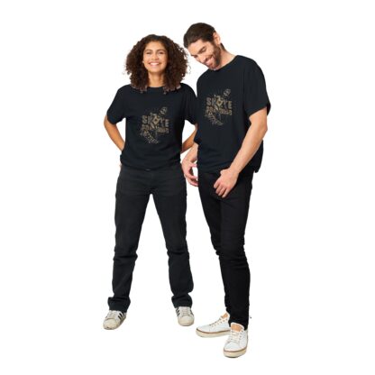 T-shirt unisexe épais ras du cou skateboard
