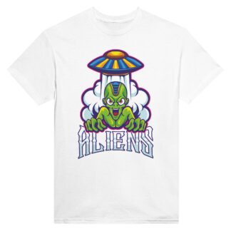 T-shirt unisexe épais ras du cou alien