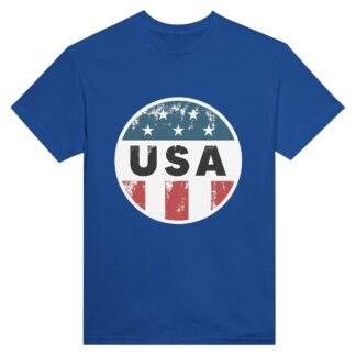 T-shirt unisexe épais ras du cou USA