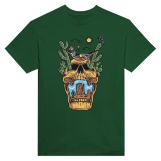 T-shirt unisexe épais ras du cou squelette couleurs au choix