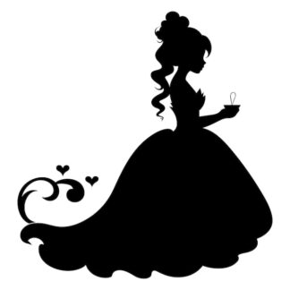 Sticker Autocollant royale princesse  P161