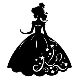 Sticker Autocollant royale princesse  P165