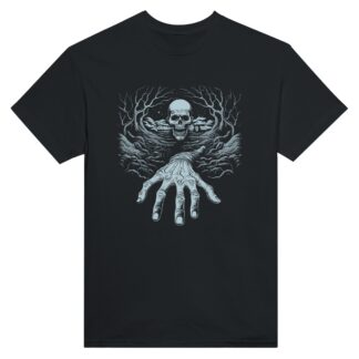 T-shirt unisexe squelette ras du cou