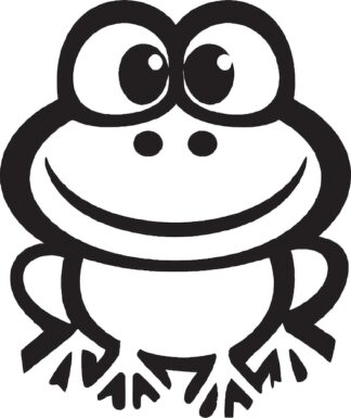 Sticker Autocollant grenouille animaux  G73