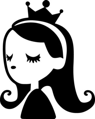 Sticker Autocollant couronne princesse  P166