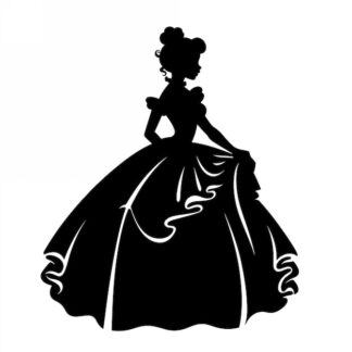 Sticker Autocollant royale princesse  P164