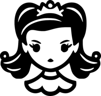 Sticker Autocollant couronne princesse  P168