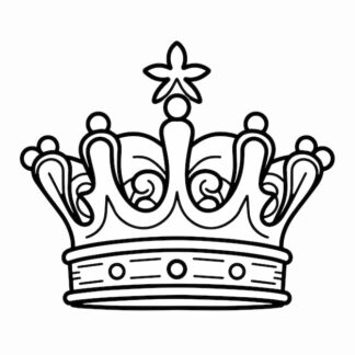 Sticker Autocollant couronne princesse  P170