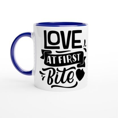 Mug en céramique blanche 325 ml (11 oz) avec intérieur coloré love