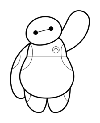 Sticker Autocollant baymax manga  MG2115