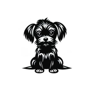 Sticker Autocollant chien animaux  ANX80