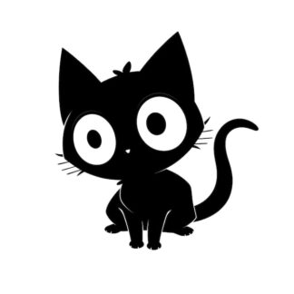 Sticker Autocollant chat halloween animaux  ANX61