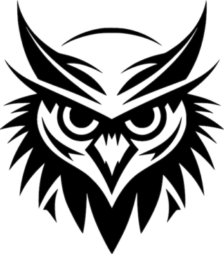 Sticker Autocollant hibou chouette animaux  ANI2111