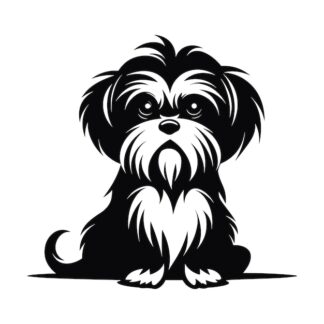 Sticker Autocollant chien shih tzu
 animaux  ANX91