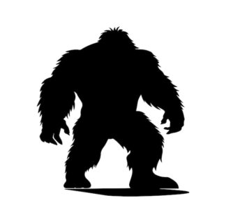 Sticker Autocollant yeti animal bigfoot montagne  MY2120