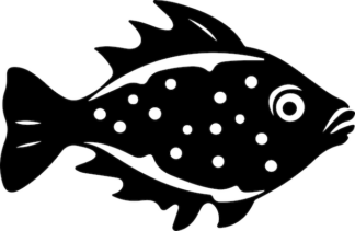 Sticker Autocollant poisson fugu pêche marin animaux  ANI882