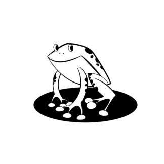 Sticker Autocollant grenouille animaux  ANI901