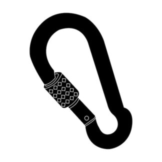 Sticker Autocollant mousqueton montagne  MT2119