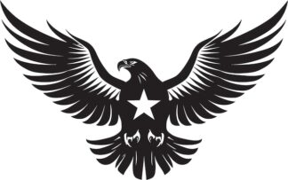 Sticker Autocollant aigle oiseau  FL925