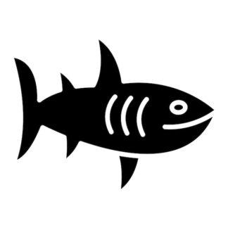 Sticker Autocollant poisson pêche marin requin animaux  ANI888