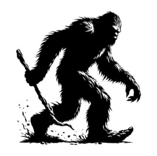 Sticker Autocollant yeti animal bigfoot montagne  MY2125