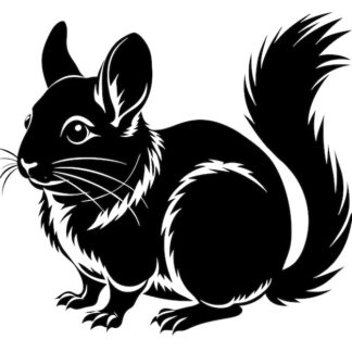 Sticker Autocollant chinchilla rongeur animaux  JL18