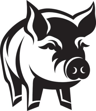 Sticker Autocollant cochon animaux  ANI133