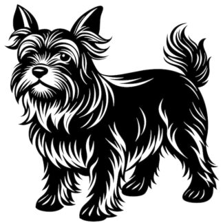 Sticker Autocollant chien kirito animaux  JL36